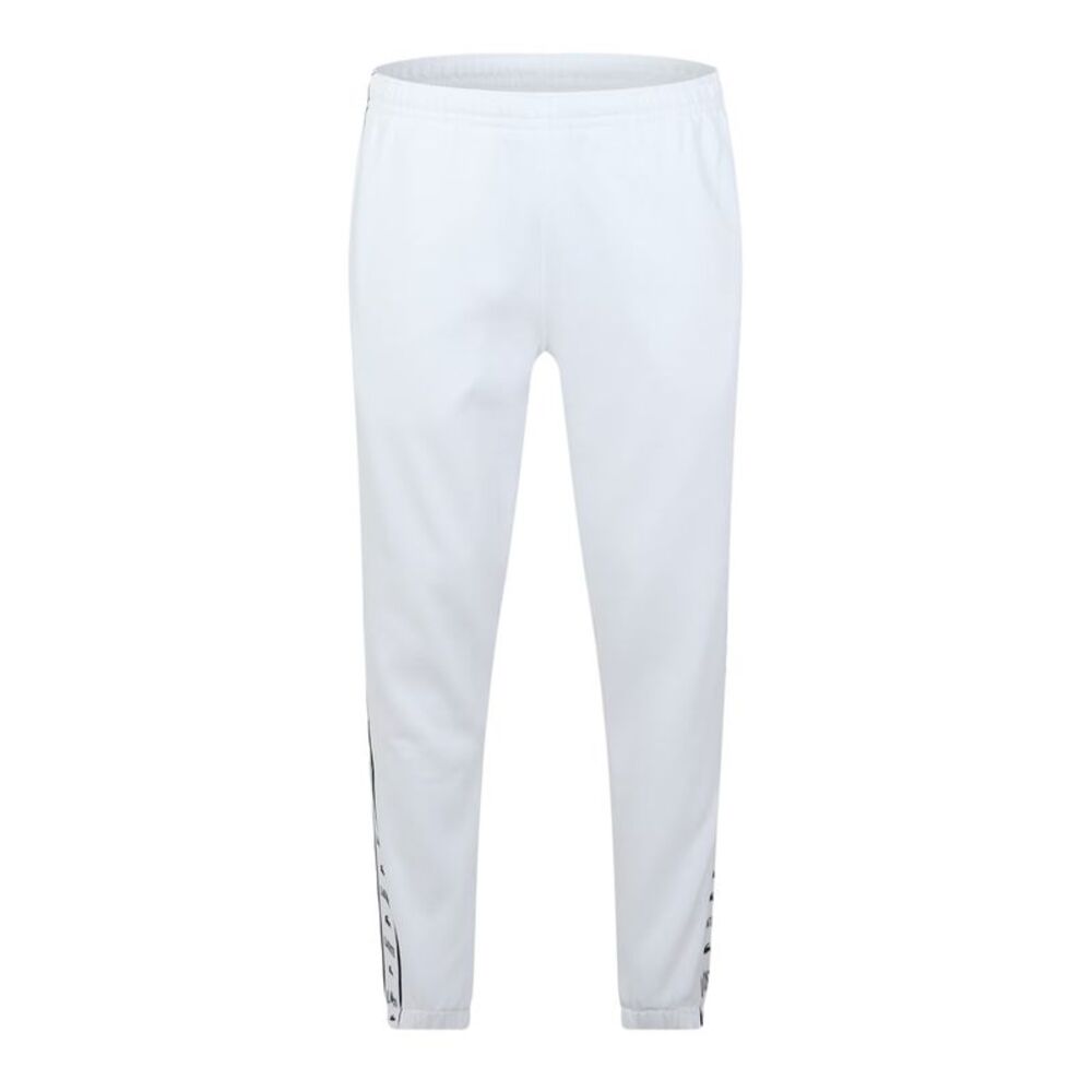 Lacoste Mens Side Stripe Slim Sweatpants / White
